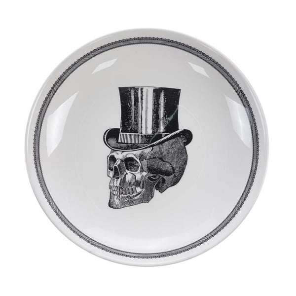 Czarno-biała miska Tokyo Design Studio Skull, ø 24,5 cm