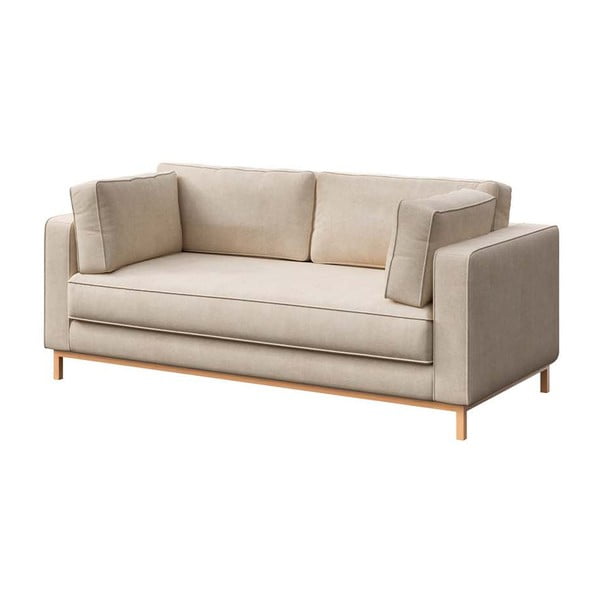 Beżowa aksamitna sofa 192 cm Celerio – Ame Yens-image-2
