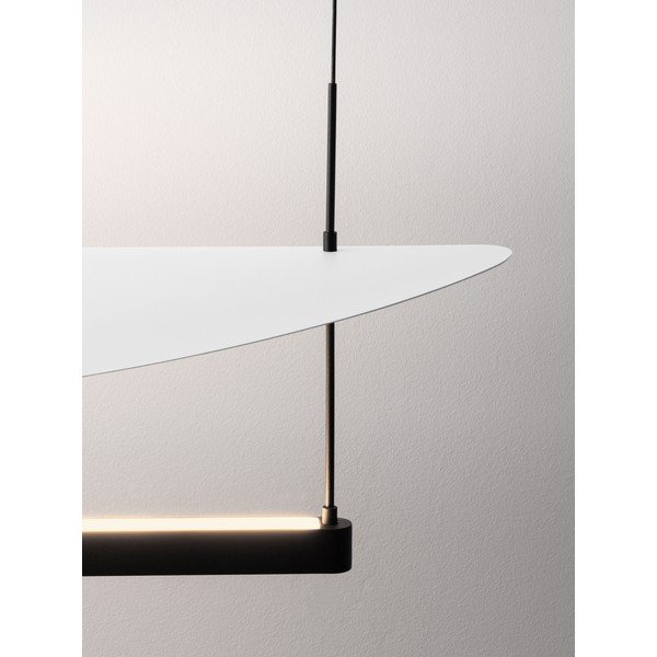 Biała/w kolorze matowej czerni aluminiowa lampa wisząca LED ze ściemniaczem Diona – Nova Luce-image-2