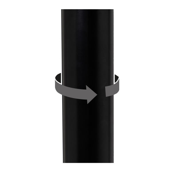 Czarne hokery z imitacji skóry z regulowaną wysokością zestaw 2 szt. (wysokość siedziska 56,5 cm) – Casa Selección-image-4