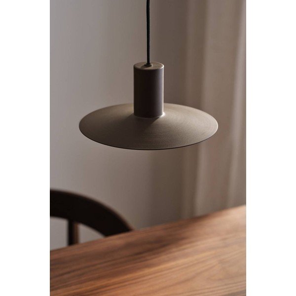 Brązowa aluminiowa lampa wisząca ze ściemniaczem ø 25 cm Evan – Jotex-image-1