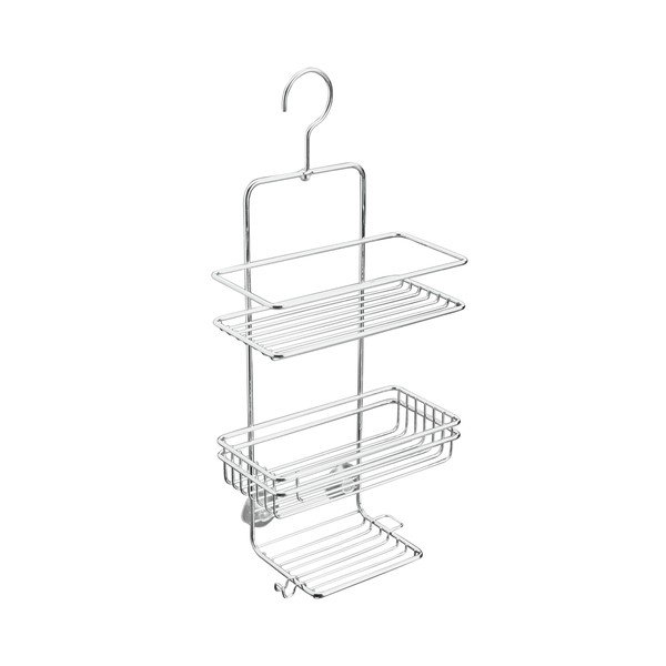 Półka prysznicowa ze stali nierdzewnej Metaltex, wys. 48 cm