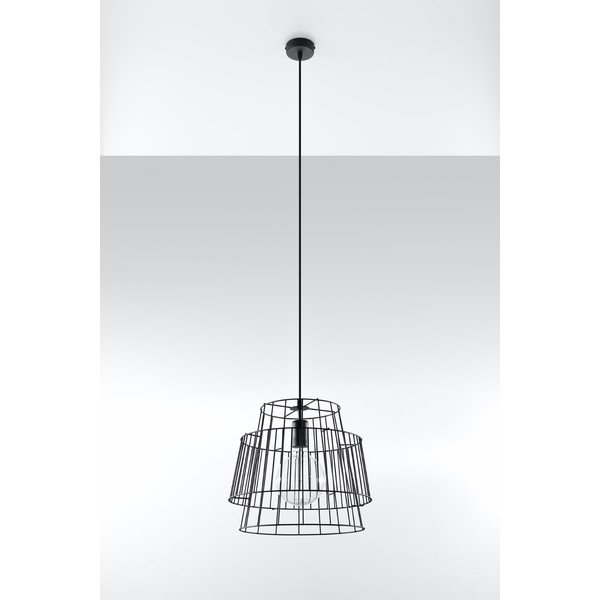 Czarna lampa wisząca Sollux Darla-image-1