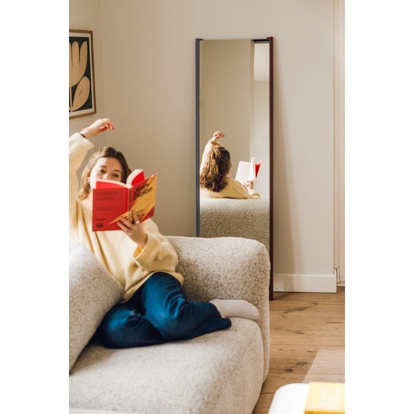 Lustro z drewnianą ramą stojące 49x166 cm Lun – noo.ma-image-4