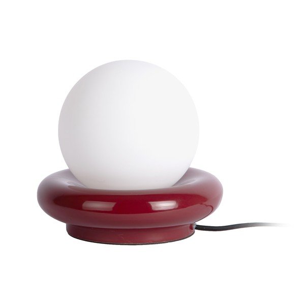 Bordowa lampa stołowa ceramiczna (wysokość 19 cm) Catania Ring – Leitmotiv