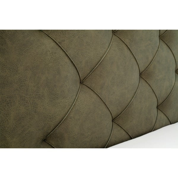 Zielone tapicerowane łóżko dwuosobowe ze schowkiem ze stelażem 180x200 cm San Remo – Meise Möbel-image-1