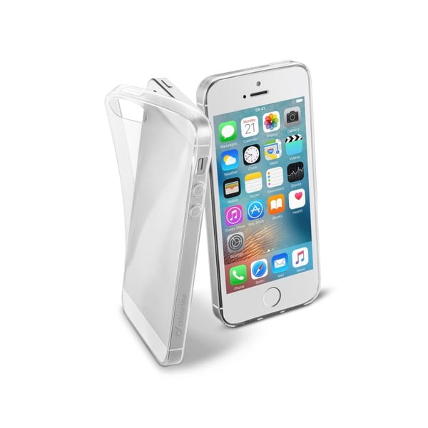 Transparentna
  ekstra cienka tylna obudowa Cellularline Fine Apple iPhone 5/5S/SE