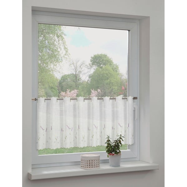 Biała firanka 135x45 cm Lavender – Sehlbach-image-1