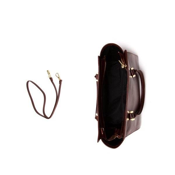 Skórzana torebka Mangotti 382 Marrone-image-3