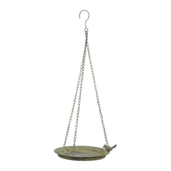 Wiszące poidełko dla ptaków z zieloną patyną Esschert Design, ⌀ 24,3 cm