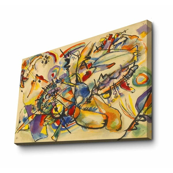 Reprodukcja obrazu na płótnie Kandinsky Yellow, 100x70 cm
