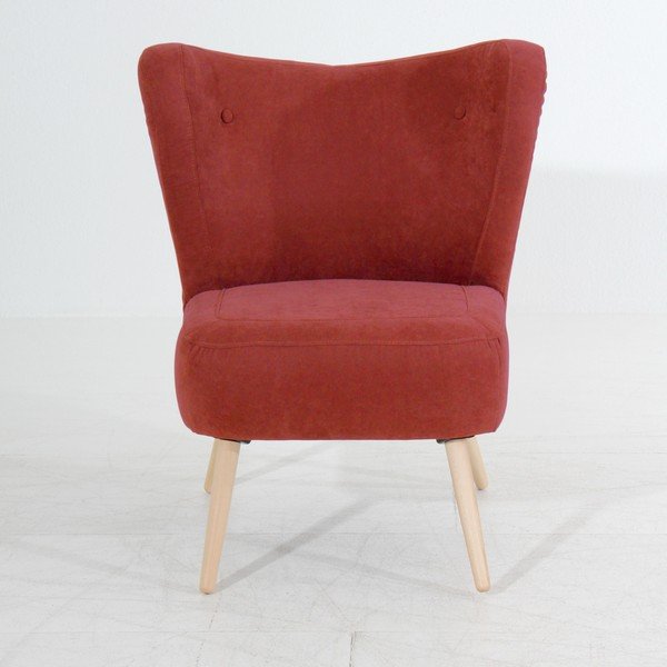 Ciemnoczerwony fotel Max Winzer Sari Velur-image-1