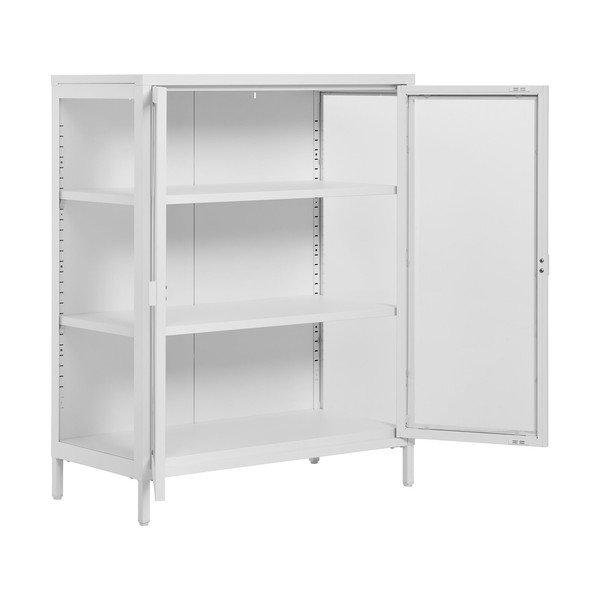 Biała metalowa witryna 80x101 cm Brisbane – House Nordic-image-2