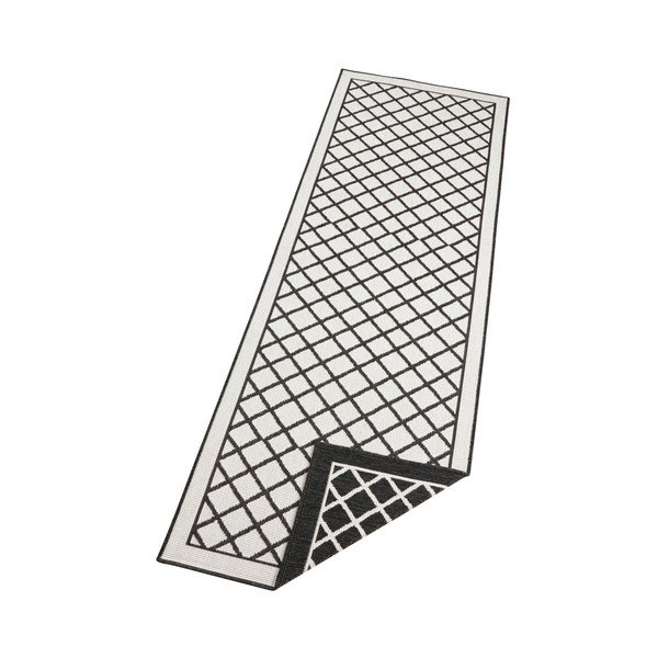 Czarno-kremowy chodnik odpowiedni na zewnątrz NORTHRUGS Sydney, 80x250 cm-image-3