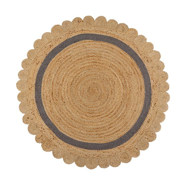 Naturalny okrągły dywan z juty ø 160 cm Grace – Flair Rugs