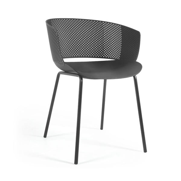 Czarne krzesła zestaw 4 szt. Yeray – Kave Home
