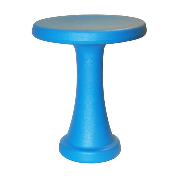 Niebieski stołek OneLeg, 32cm