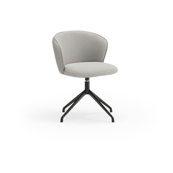 Jasnoszare tapicerowane fotele jadalniane zestaw 2 szt. Add – Teulat-image-3