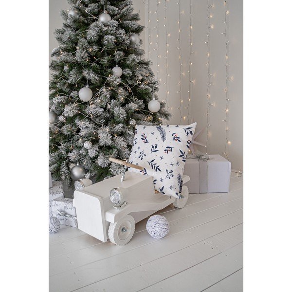 Poduszka dekoracyjna ze świątecznym motywem 45x45 cm Merry Blue Christmas – Butter Kings-image-1