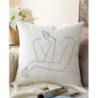 Poszewka na poduszkę z domieszką bawełny Minimalist Cushion Covers Pose, 55x55 cm