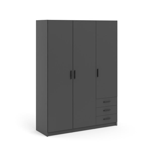 Ciemnoszara szafa 147x200 cm Sprint – Tvilum-image-3