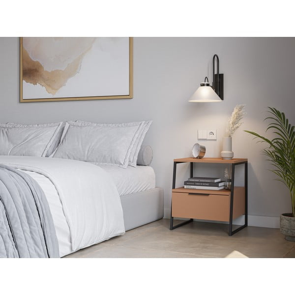 Ceglasta szafka nocna Velia – Marckeric-image-1