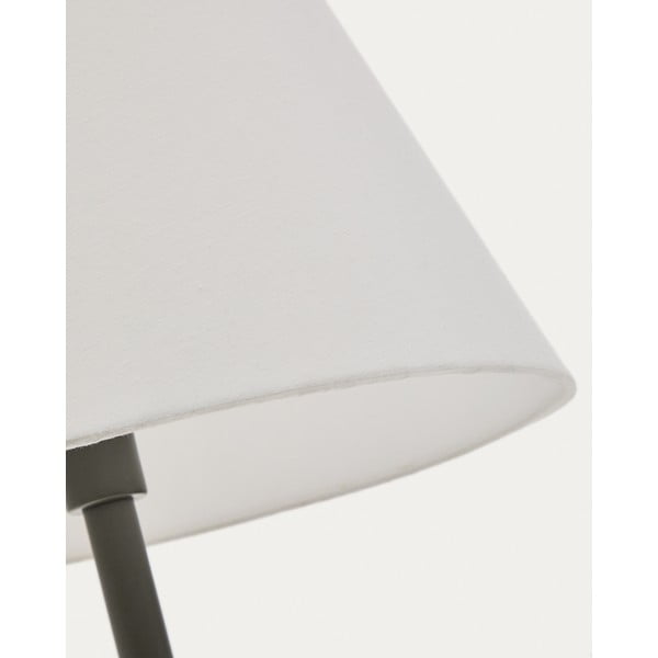 Ciemnozielona lampa stojąca z tekstylnym kloszem (wysokość 153 cm) Navat – Kave Home-image-4