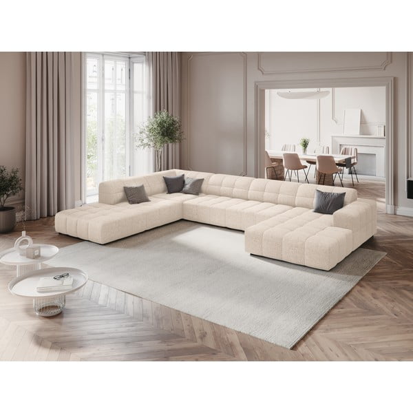 Kremowy narożnik (lewostronny/w kształcie litery U) Chicago – Cosmopolitan Design-image-1