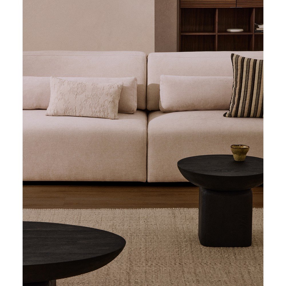 Beżowa częściowo rozkładana sofa z tkaniny szenilowej z szezlongiem 410 cm Lares – Kave Home (zdjęcie 10)