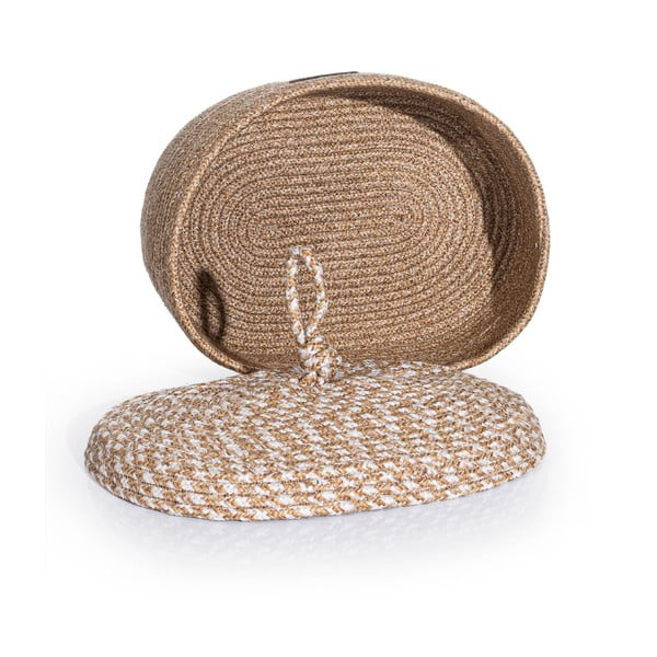 Tekstylny dekoracyjny pojemnik z pokrywką – Mioli Decor-image-2