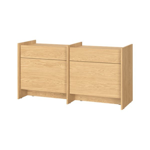 Komoda w dekorze dębu w naturalnym kolorze 146x76x51 cm Hido – noo.ma