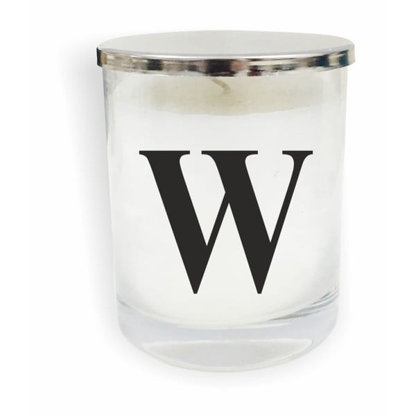 Biało-czarna świeczka North Carolina Scandinavian Home Decors Monogram Glass Candle W