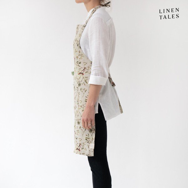 Lniany fartuch ze świątecznym motywem – Linen Tales-image-1