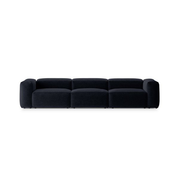 Ciemnoniebieska sofa 364 cm Bergamo – Cosmopolitan Design