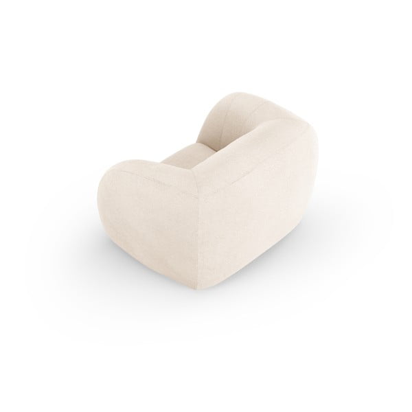 Kremowy fotel z materiału bouclé Essen – Cosmopolitan Design-image-3