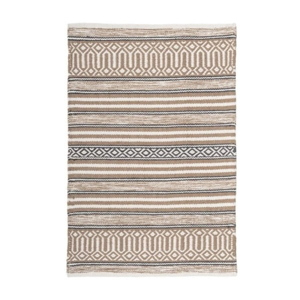 Beżowy bawełniany dywan odpowiedni do prania 60x90 cm – Casa Selección