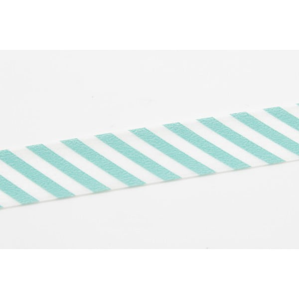 Taśma dekoracyjna washi Stripe Mint-image-3