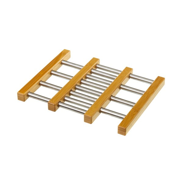 Regulowana podkładka z bambusu i stali pod gorące naczynia Casa Selección-image-1