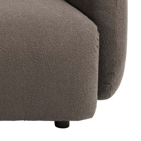 Szary/brązowy narożnik z materiału bouclé (lewostronny) Imola – Bonami Selection-image-4