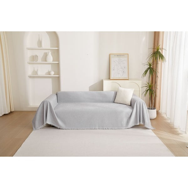 Jasnoszary pokrowiec na fotel 70 cm Talo – Filumi-image-2