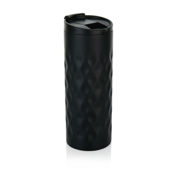 Czarny kubek termiczny XD Design Geometric, 350 ml