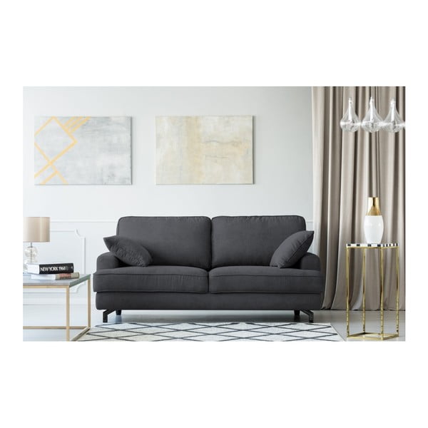 Ciemnoszara sofa 3-osobowa Kooko Home Salsa-image-1