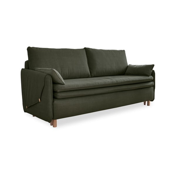 Zielona rozkładana sofa 207 cm Simon – Miuform