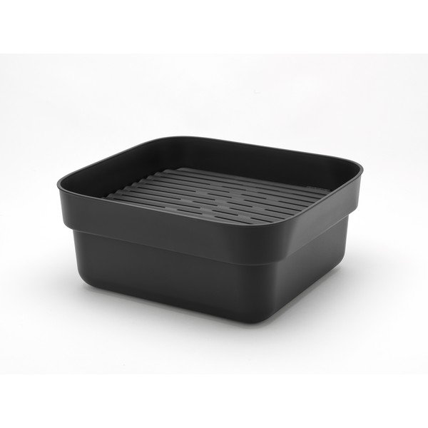 Ciemnoszara plastikowa miska do mycia naczyń z ociekaczem SinkSide – Brabantia-image-2