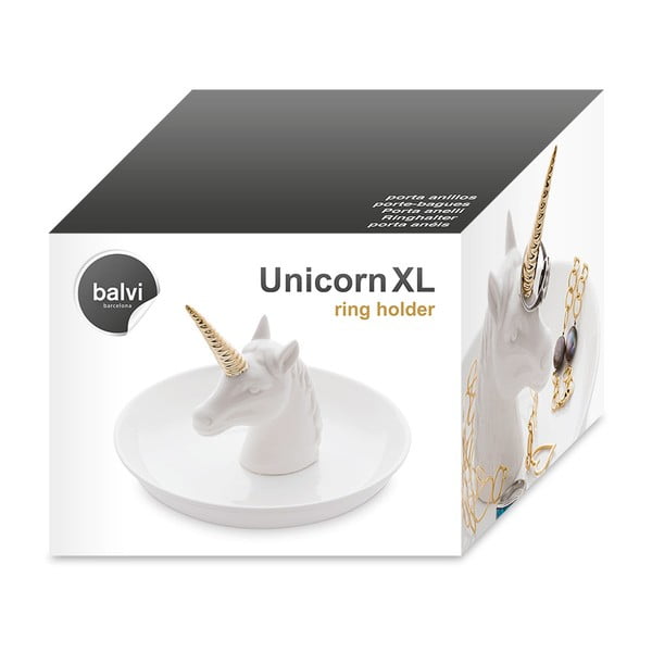 Porcelanowy talerzyk na biżuterię Unicorn – Balvi-image-3