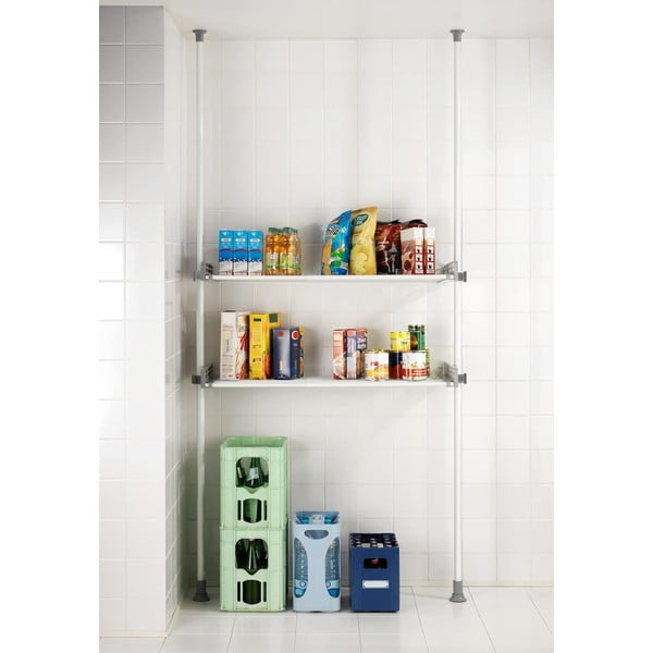 Biały metalowy regał łazienkowy 120x300 cm Herkules – Wenko-image-1