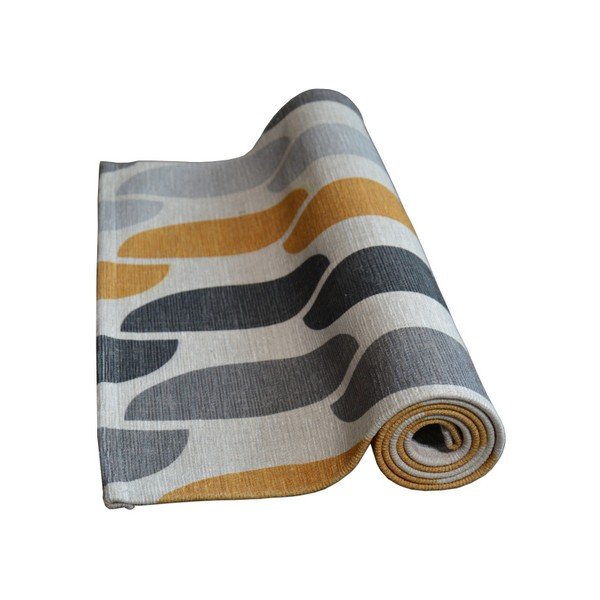 Szaro-żółty chodnik Floorita Halfmoon, 60x190 cm-image-2