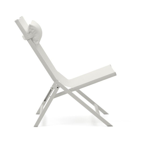 Biały metalowy fotel ogrodowy Canutells – Kave Home-image-4