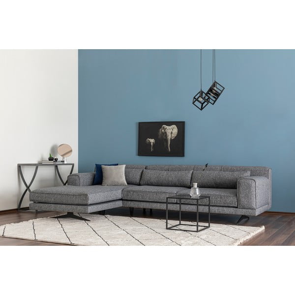 Ciemnoszara sofa narożna Artie Jivago, narożnik lewy-image-1