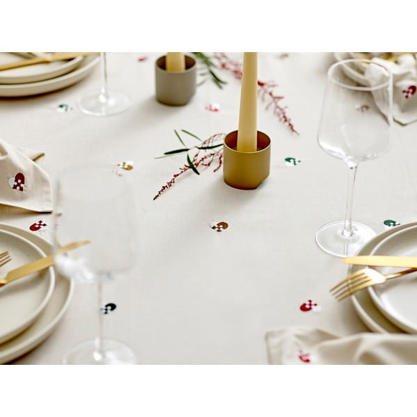 Bawełniany obrus 140x220 cm Hearts Embloidery – Södahl-image-3